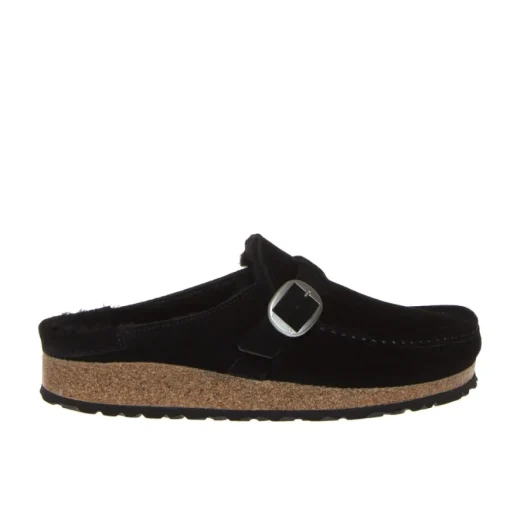 BIRKENSTOCK CIABATTA DONNA 1018126 BUCKLEY SHEARLING NERO