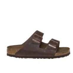 BIRKENSTOCK CIABATTA DONNA ARIZONA SOFT 452763 OILED MARRONE NARROW FIT