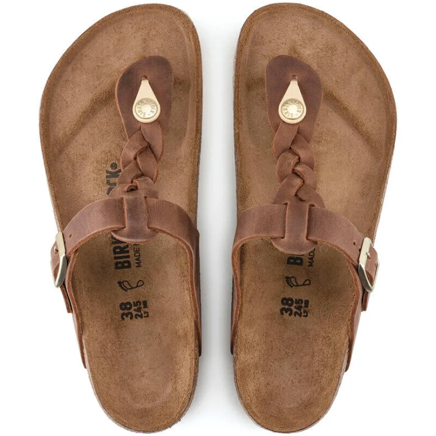 BIRKENSTOCK INFRADITO GIZEH BRAIDED 1021355 COGNAC REGULAR FIT