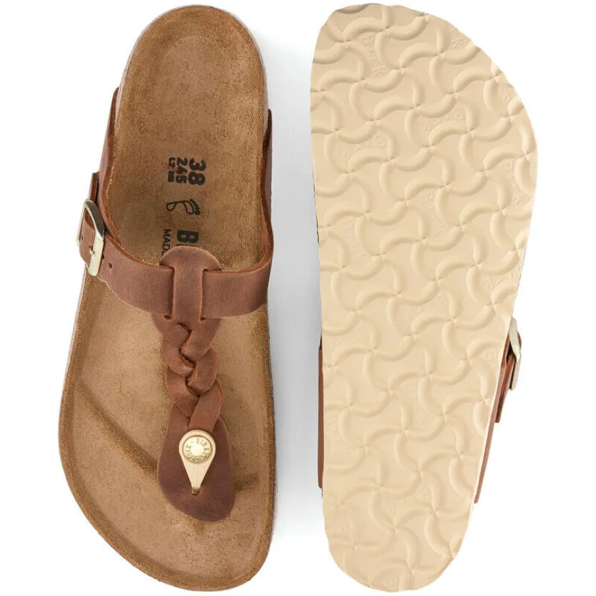 BIRKENSTOCK INFRADITO GIZEH BRAIDED 1021355 COGNAC REGULAR FIT