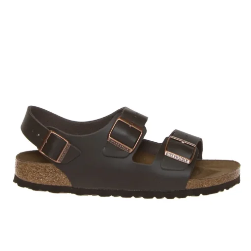 BIRKENSTOCK SANDALO MILANO 034103 DARK BROWN NARROW FIT