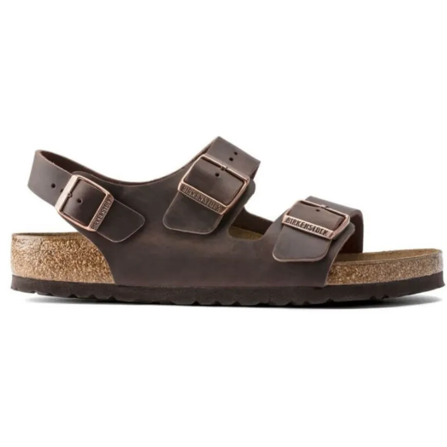 BIRKENSTOCK SANDALO MILANO 034873 HABANA NARROW FIT