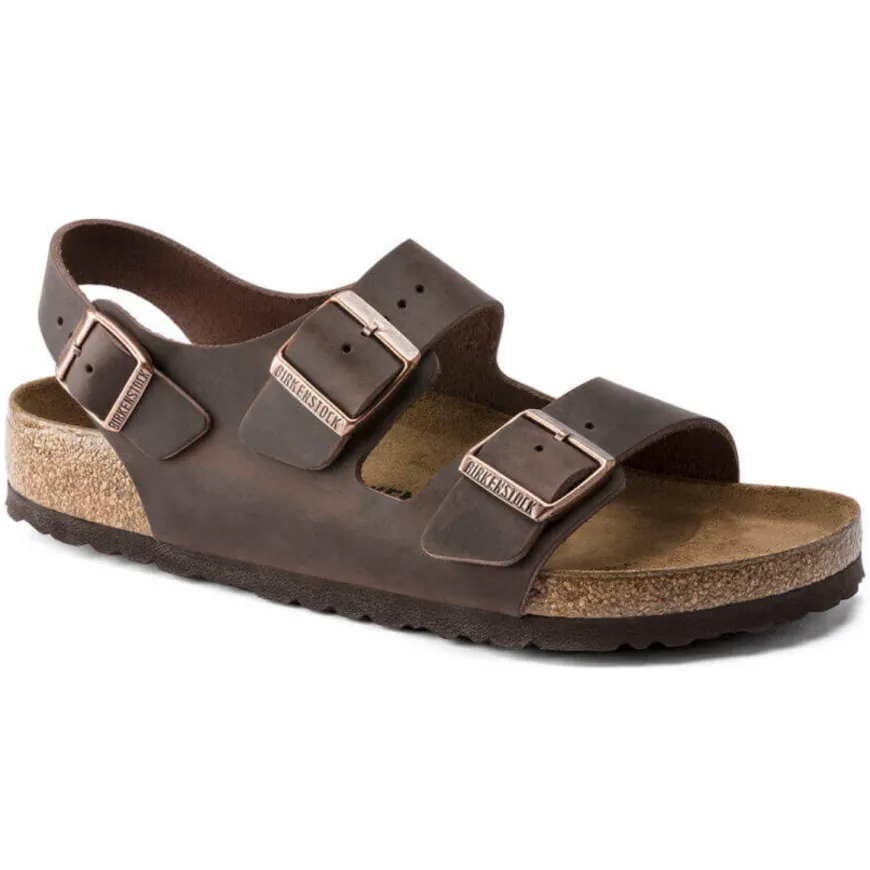 BIRKENSTOCK SANDALO MILANO 034873 HABANA NARROW FIT