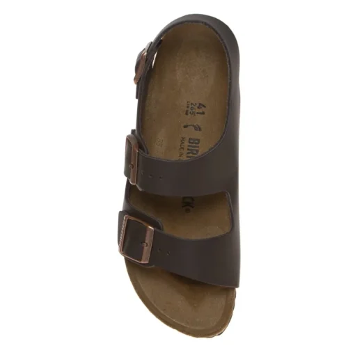 BIRKENSTOCK SANDALO MILANO 034103 DARK BROWN NARROW FIT