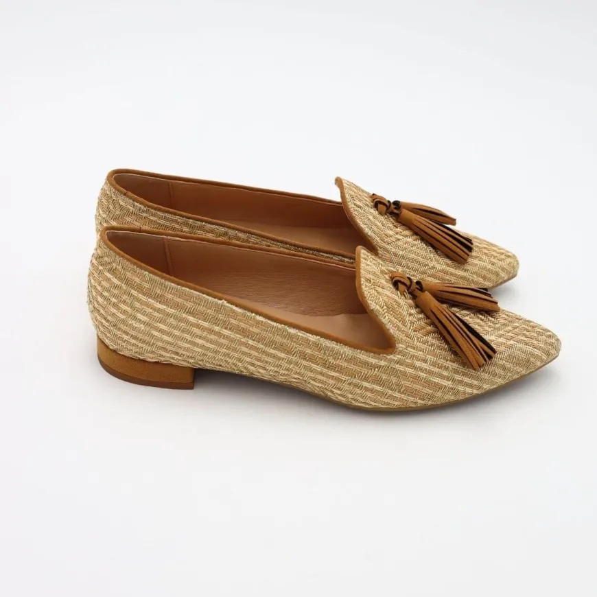 BOTTEGA LOTTI BALLERINA 521T151 CUOIO/ORO