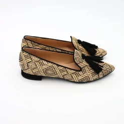 BOTTEGA LOTTI BALLERINA 521T151 INTRECCIO NERO