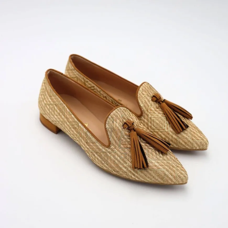 BOTTEGA LOTTI BALLERINA 521T151 CUOIO/ORO