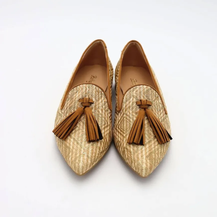 BOTTEGA LOTTI BALLERINA 521T151 CUOIO/ORO