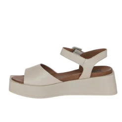 BUENO Y5900 SANDALO PLATFORM PELLE BEIGE
