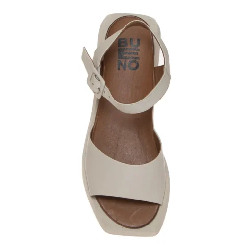 BUENO Y5900 SANDALO PLATFORM PELLE BEIGE