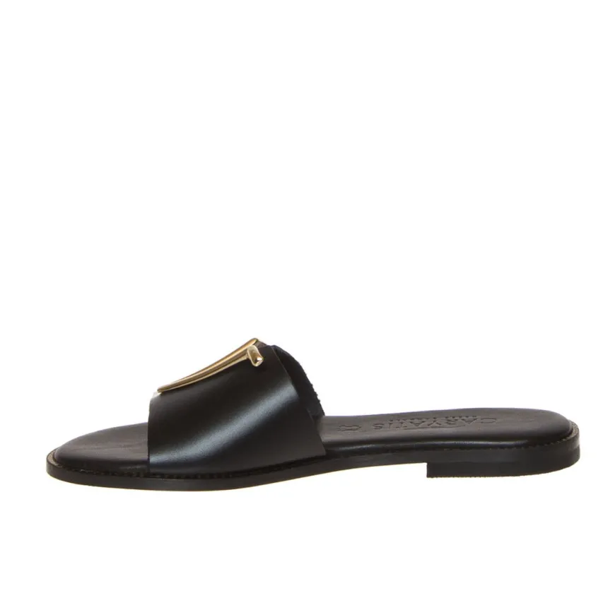 CARYATIS CIABATTA 6428 PELLE NERO