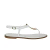 CARYATIS SANDALO 6481  BIANCO ANELLO ORO