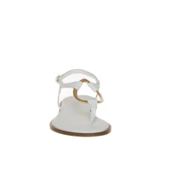 CARYATIS SANDALO 6481 BIANCO ANELLO ORO