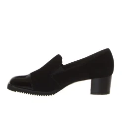 CINZIA VALLE 8764 DECOLLETE DONNA CAMOSCIO VERNICE NERO