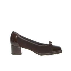 CINZIA VALLE DECOLLETE DONNA 8755 PUNTA VERNICE MARRONE