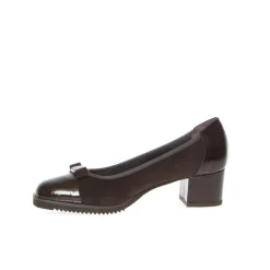 CINZIA VALLE DECOLLETE DONNA 8755 PUNTA VERNICE MARRONE