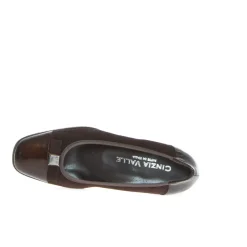 CINZIA VALLE DECOLLETE DONNA 8755 PUNTA VERNICE MARRONE