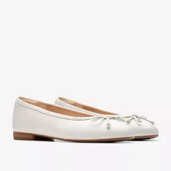CLARKS BALLERINA FAWNA LILY 176378 BIANCO