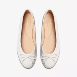 CLARKS BALLERINA FAWNA LILY 176378 BIANCO