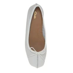 CLARKS BALLERINA FRECKLE ICE 354455 BIANCO