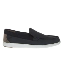 CLARKS BRATTON LOAFER MOCASSINO NABUCK NAVY