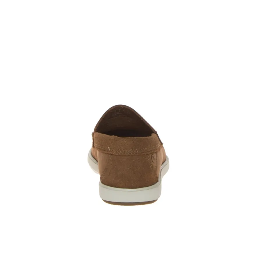 CLARKS BRATTON LOAFER MOCASSINO NUBUCK MARRONE