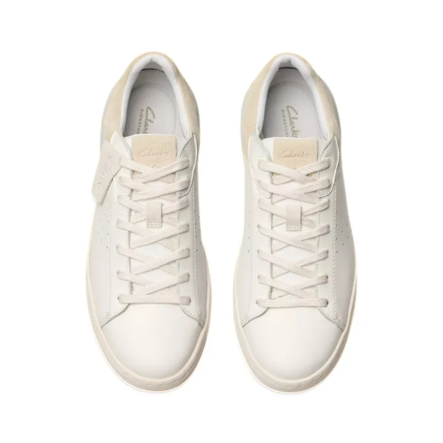 CLARKS SNEAKERS 181325 COURT LITE2 BIANCO