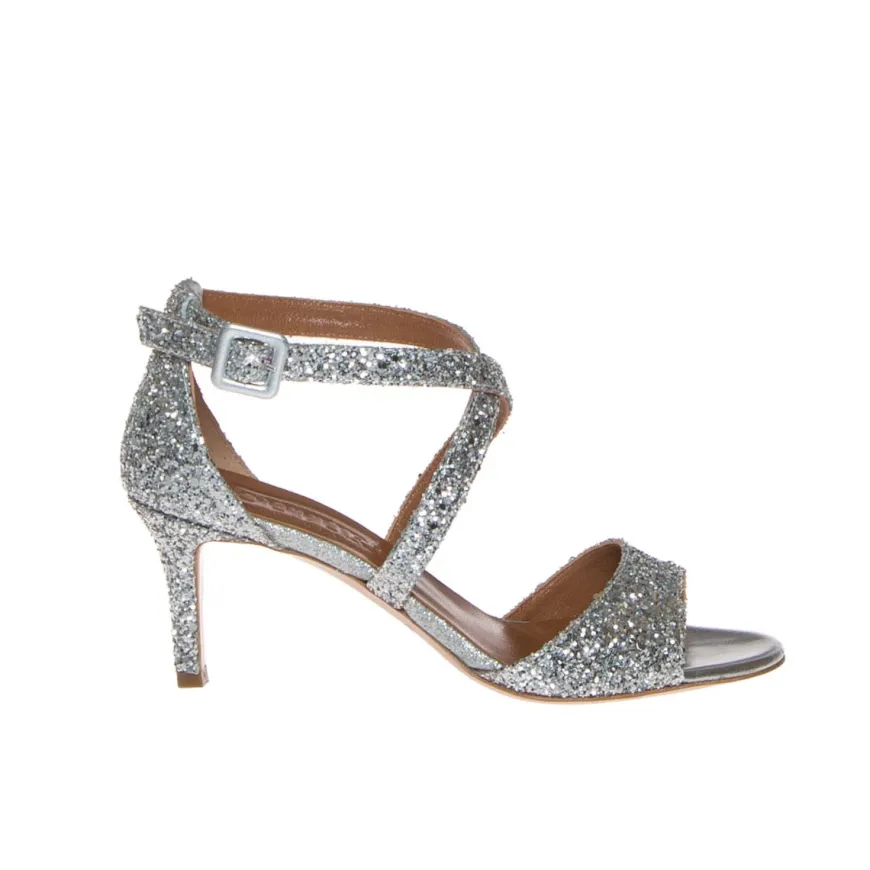 COUTURE 1400 SANDALO GLITTER ARGENTO