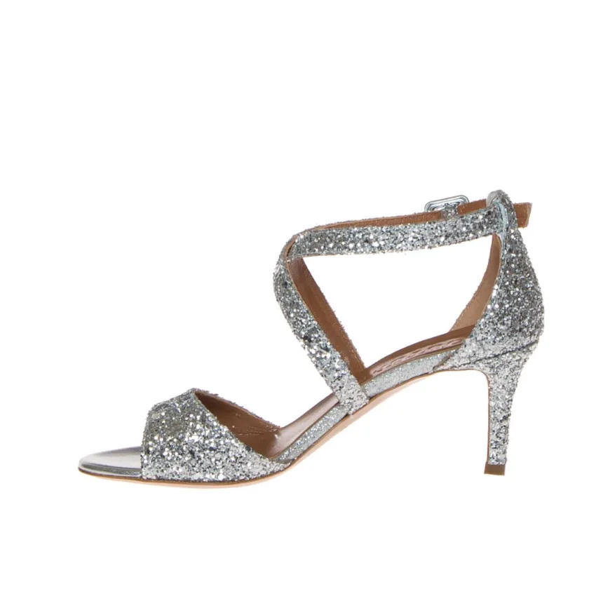 COUTURE 1400 SANDALO GLITTER ARGENTO