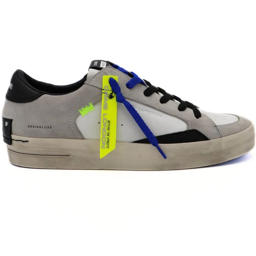 CRIME LONDON SNEAKERS 15102 BIANCO