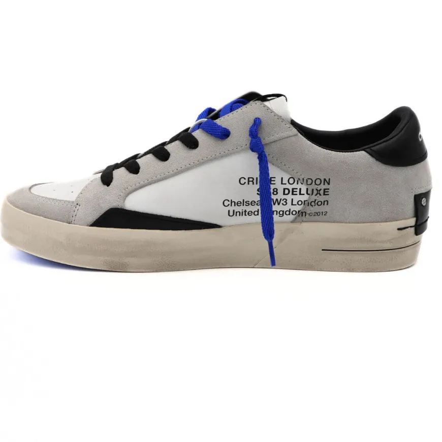 CRIME LONDON SNEAKERS 15102 BIANCO
