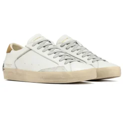 CRIME LONDON SNEAKERS 14006 DISTRESSED BIANCO
