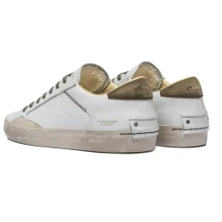 CRIME LONDON SNEAKERS 14001 DISTRESSED BIANCO