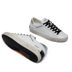 CRIME LONDON SNEAKERS 14004 DISTRESSED BIANCO