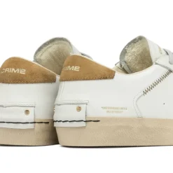 CRIME LONDON SNEAKERS 14006 DISTRESSED BIANCO