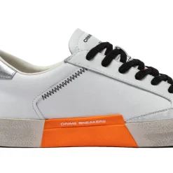 CRIME LONDON SNEAKERS 14004 DISTRESSED BIANCO