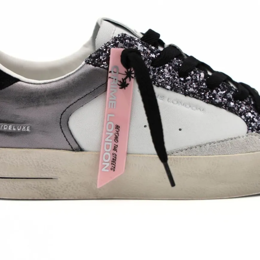 CRIME LONDON SNEAKERS 21107 SKATE GLITTER