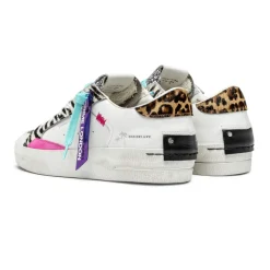 CRIME LONDON SNEAKERS 20105 SK8 DELUXE BIANCO