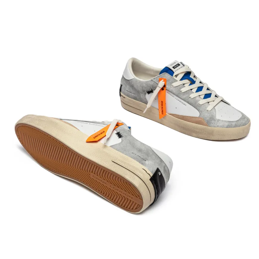 CRIME LONDON SNEAKERS 14102 SK8 DELUXE BIANCO