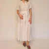 CROCHÈ ABITO LUNGO CR06499-101 BIANCO