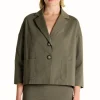 CROCHÈ GIACCA CR08479 VERDE MILITARE