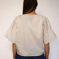 CROCHÈ MAGLIA CR04464-3001 BIANCO