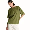 CROCHÈ T-SHIRT CR08506 VERDE MILITARE