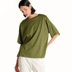 CROCHÈ T-SHIRT CR08506 VERDE MILITARE