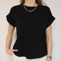 CROCHÈ T-SHIRT CR06477-N008 NERO