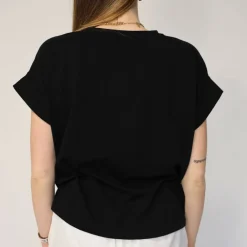 CROCHÈ T-SHIRT CR06477-N008 NERO