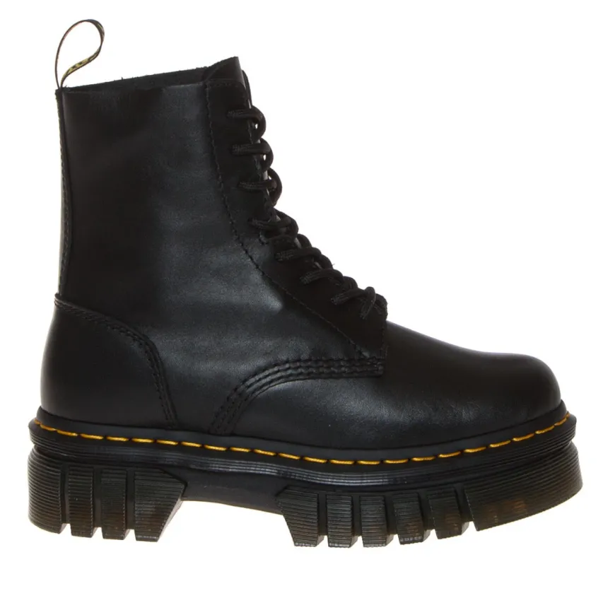 DR. MARTENS 27149001 AUDRICK STIVALETTO PLATFORM NAPPA NERO
