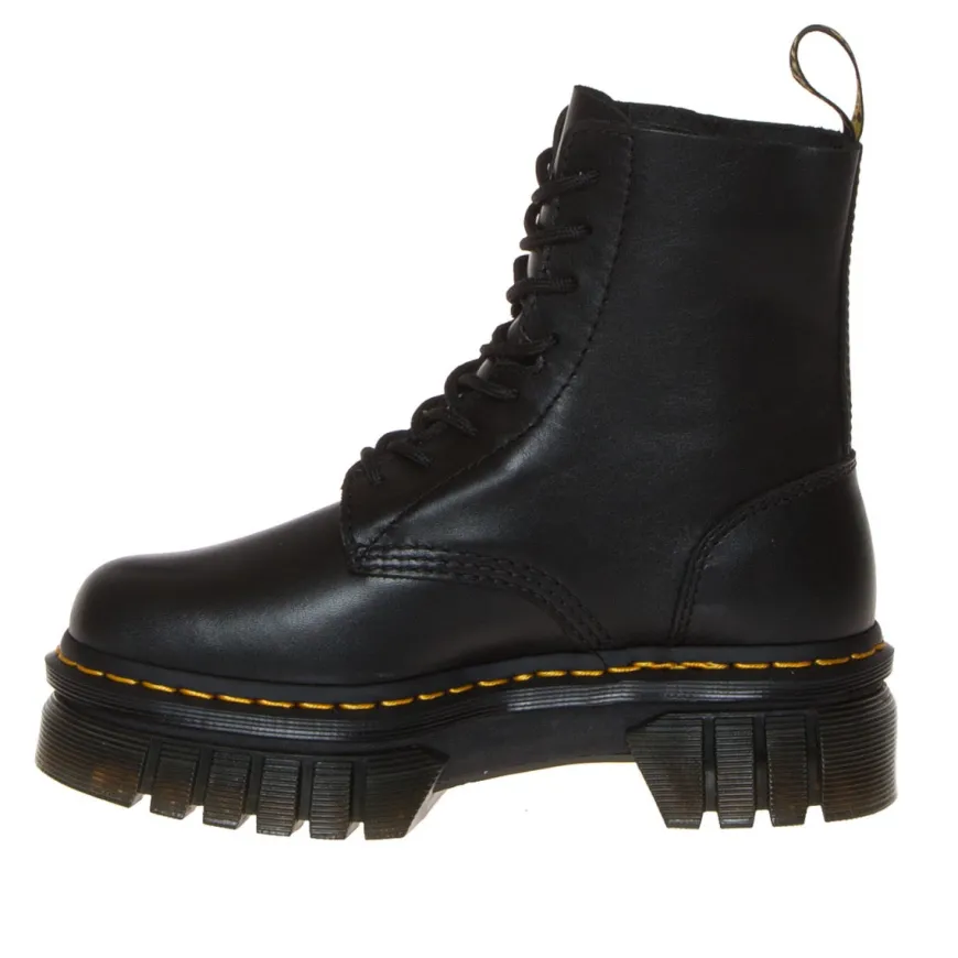 DR. MARTENS 27149001 AUDRICK STIVALETTO PLATFORM NAPPA NERO