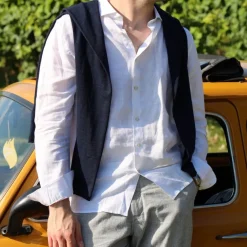 DSTREZZED CAMICIA 303710 BIANCO