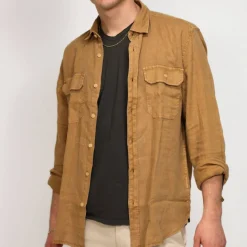 DSTREZZED CAMICIA 303804 CUOIO